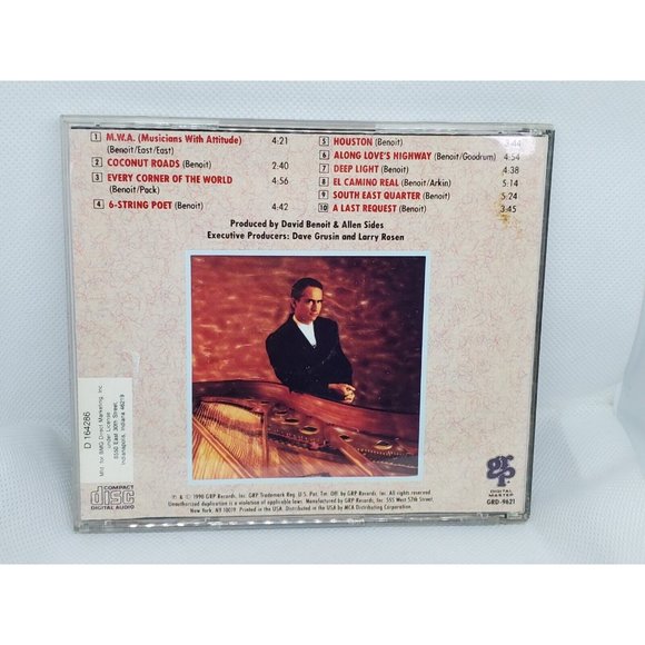 cdb Digital Mastered Vintage 1990 David Benoit GRP Records Music CD No Scratches - Picture 4 of 12